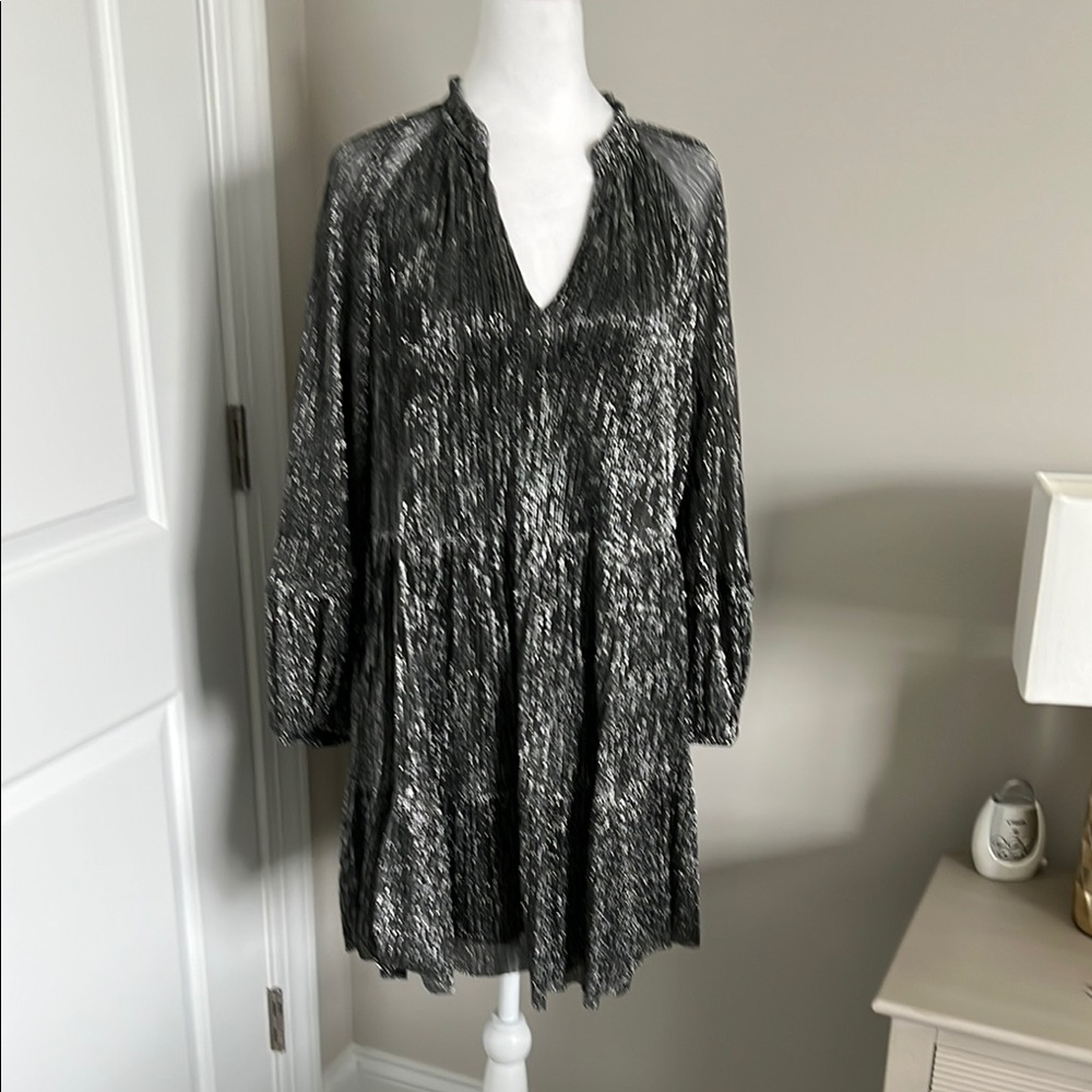 Elegant Silver Women's Dress